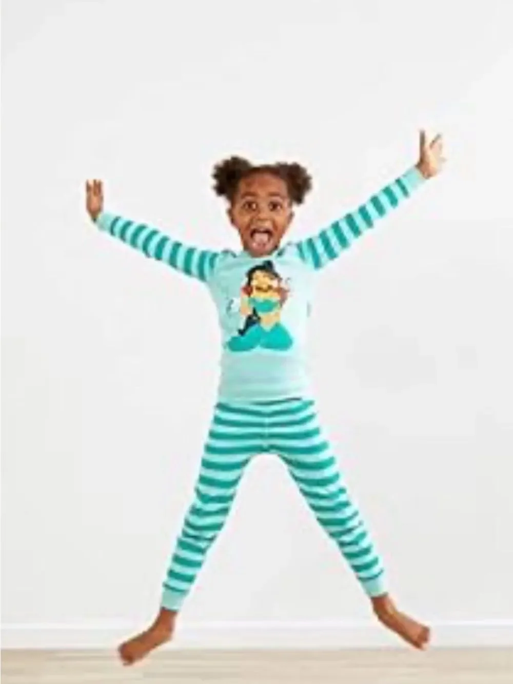 Hanna Andersson Disney’s Jasmine Striped Pajamas Sz 120cm